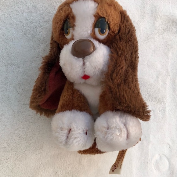 Vintage Dog Plush Baxter Sad Puppy Stuffed Animal - Picture 5 of 7